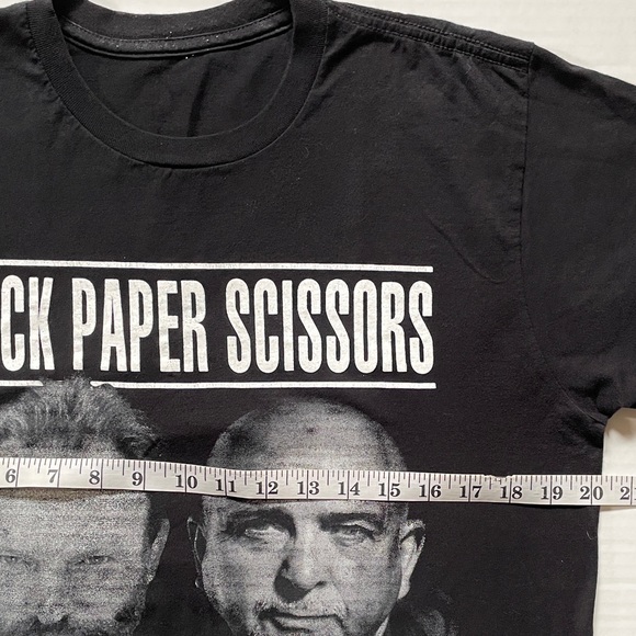 STING PETER GABRIEL Mens Womens Small T Shirt Rock Paper Scissors 2016 Tour - Picture 3 of 4